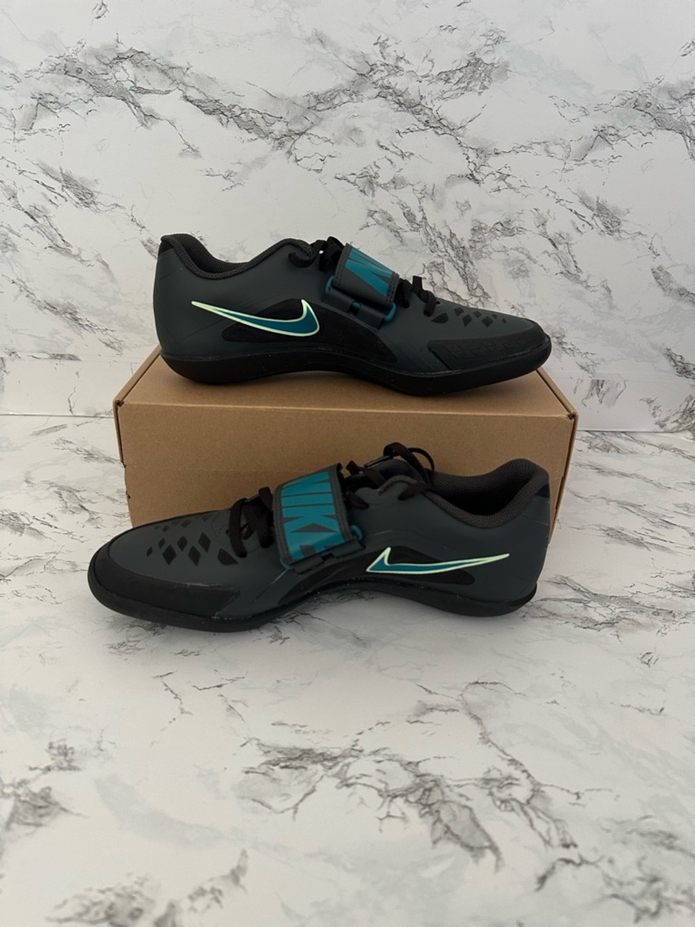 Nike Zoom Rival SD 2 Black Algae Rotational Throwing Track Shoes FZ9665 - Picture 2 of 9